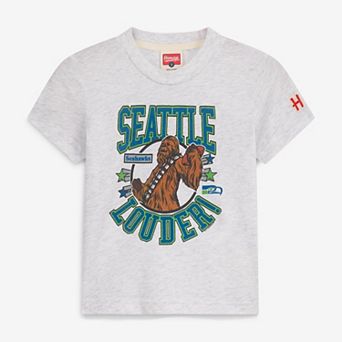 Toddler Homage Ash Seattle Seahawks NFL x Star Wars Light Side Tri-Blend T-Shirt