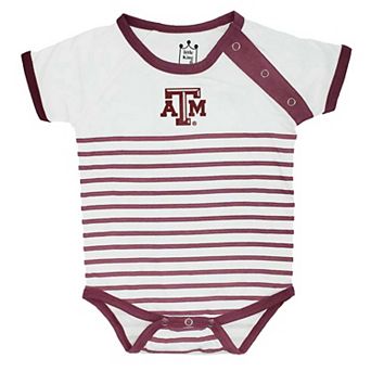 Newborn & Infant Little King Maroon/White Texas A&M Aggies Shoulder Snap Bodysuit