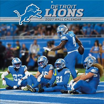 Detroit Lions 2027 12 ۝ x 12 ۝ Team Wall Calendar
