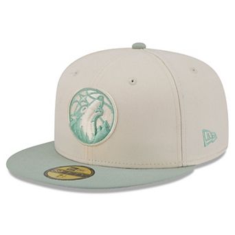 Men's New Era Cream/Light Green Minnesota Timberwolves Color Pack 2-Tone 59FIFTY Fitted Hat