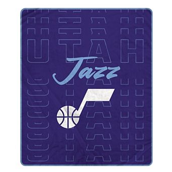 "Pegasus Utah Jazz Echo Script Fade 50"" x 60"" Ultra Soft Throw Blanket"