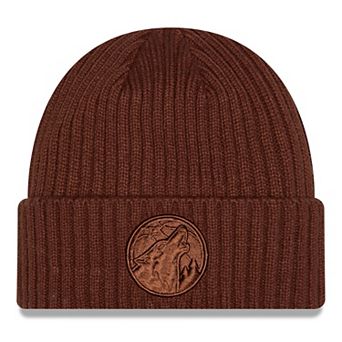 Men's New Era Brown Minnesota Timberwolves Color Pack Cuffed Knit Hat