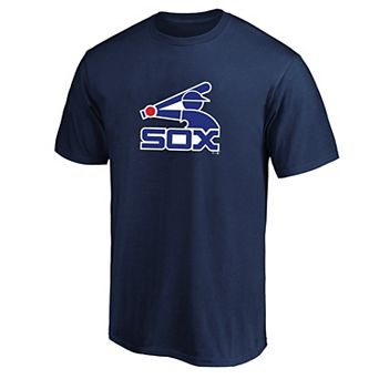 Men's Fanatics Navy Chicago White Sox Big & Tall Cooperstown Collection Logo T-Shirt