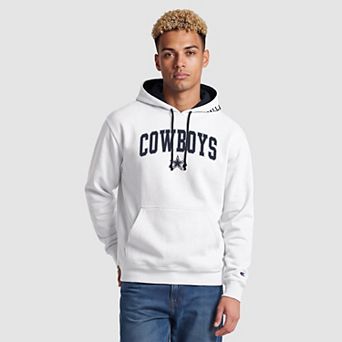 Men's Champion White Dallas Cowboys Contrast Hoodie