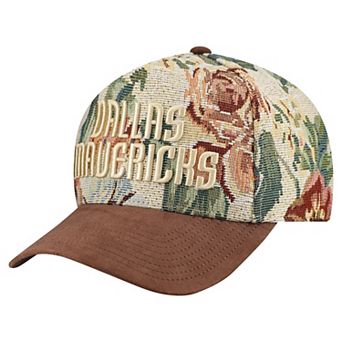 Men's Mitchell & Ness Tan Dallas Mavericks Tapestry Wordmark Pro Snapback Hat