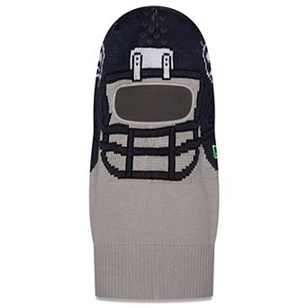 Men's New Era Gray Seattle Seahawks Helmet Knit Balaclava