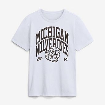 Men's Nike White Michigan Wolverines Bold T-Shirt