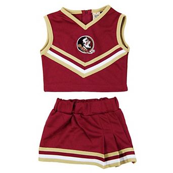 Girls Youth Little King Garnet Florida State Seminoles Two-Piece Cheer Set