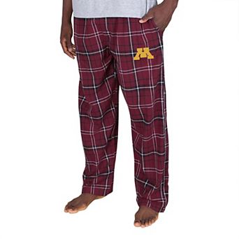 Men's Fanatics Maroon/Black Minnesota Golden Gophers Big & Tall Ultimate Plaid Flannel Pajama Pants