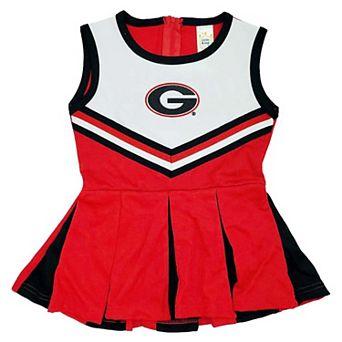 Infant Little King Red Georgia Bulldogs Cheer Jumper