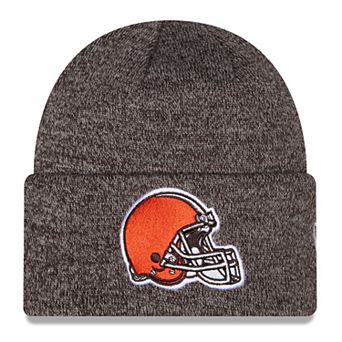 Men's New Era Brown Cleveland Browns Marled Cuffed Knit Hat