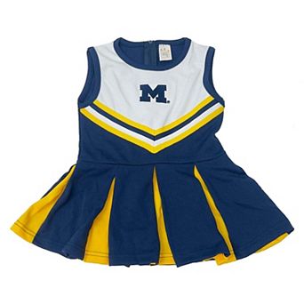 Infant Little King Navy Michigan Wolverines Cheer Jumper