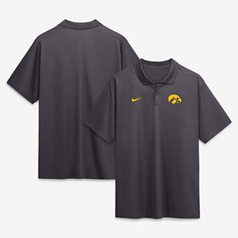 Men's Nike Anthracite Iowa Hawkeyes Color Pop Victory Dri-FIT Polo