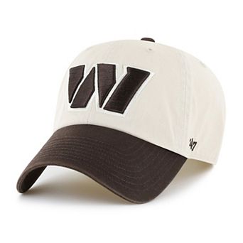 Men's '47 Natural/Brown Washington Commanders Clean Up Adjustable Hat