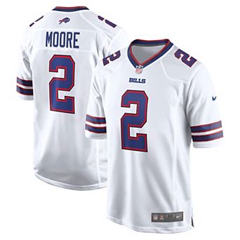 Men's Nike D.J. Moore White Buffalo Bills Game Jersey