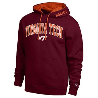 Men's Champion Maroon Virginia Tech Hokies Arch Tackle Twill Hoodie