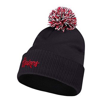 Men's adidas Black Nebraska Huskers 2026 Sideline Cuffed Knit Hat