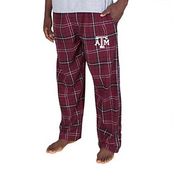 Men's Fanatics Maroon/White Texas A&M Aggies Big & Tall Ultimate Plaid Flannel Pajama Pants