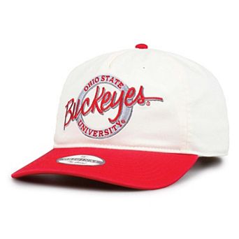 Men's The Game Cream Ohio State Buckeyes Classic Circle Adjustable Hat