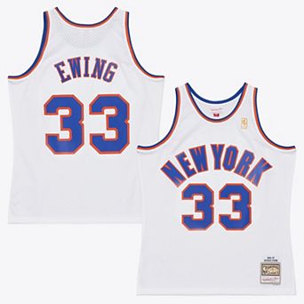 Men's Mitchell & Ness Patrick Ewing White New York Knicks 1996-97 Hardwood Classics Swingman Jersey