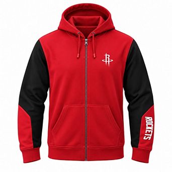 Men's Profile Red Houston Rockets Big & Tall Full-Zip Fleece Hoodie