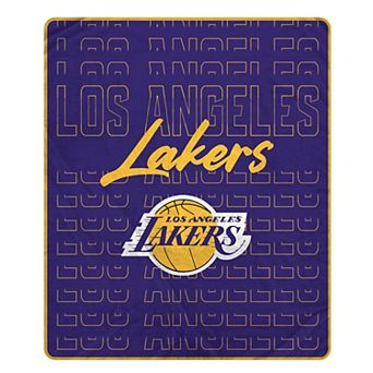 "Pegasus Los Angeles Lakers Echo Script Fade 50"" x 60"" Ultra Soft Throw Blanket"
