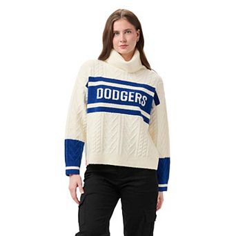 Women's Lusso Royal/Cream Los Angeles Dodgers Susan Cowl Neck Sweater