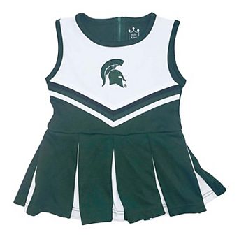 Infant Little King Green Michigan State Spartans Cheer Jumper