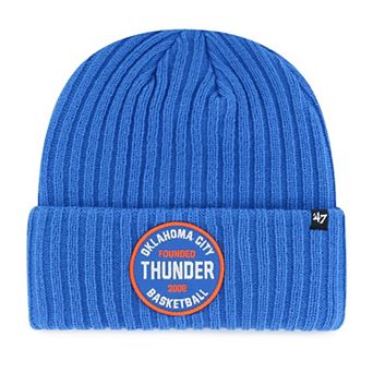Men's '47 Blue Oklahoma City Thunder Ribbed Snowdrift Cuffed Knit Hat