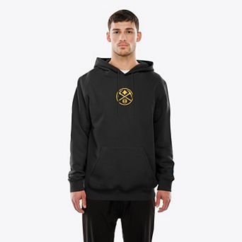 Men's New Era Black Denver Nuggets Front and Back Graphic Pullover Hoodie