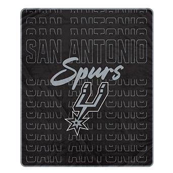 "Pegasus San Antonio Spurs Echo Script Fade 50"" x 60"" Ultra Soft Throw Blanket"