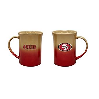 The Memory Company San Francisco 49ers Two-Pack 15oz. Ceramic Ombre Mug Set