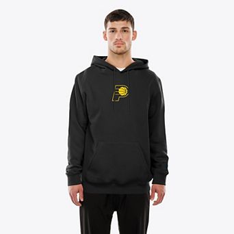 Men's New Era Black Indiana Pacers Front and Back Graphic Pullover Hoodie