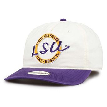 Men's The Game White LSU Tigers Classic Circle Adjustable Hat