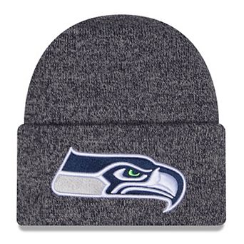 Men's New Era College Navy Seattle Seahawks Marled Cuffed Knit Hat