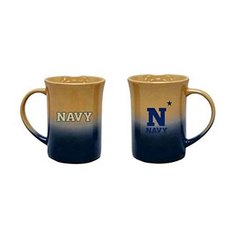 The Memory Company Navy Midshipmen Two-Pack 15oz. Ceramic Ombre Mug Set