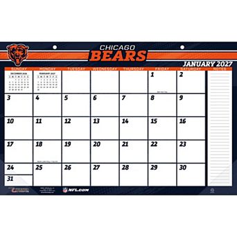 "Chicago Bears 17"" x 11"" Desk Pad Calendar"