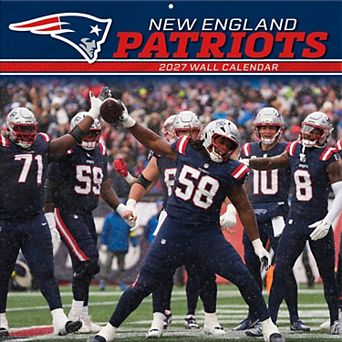 New England Patriots 2027 12 ۝ x 12 ۝ Team Wall Calendar