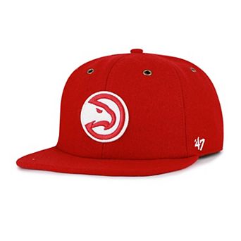 Men's '47 Red Atlanta Hawks Wool Captain Adjustable Hat
