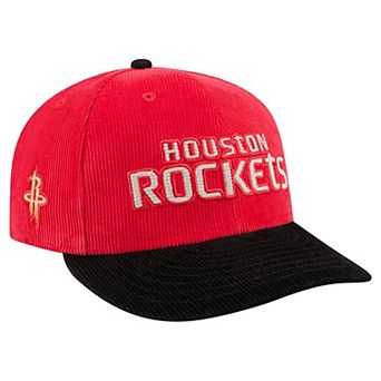 Men's New Era Red/Black Houston Rockets Corduroy 9FIFTY Snapback Hat