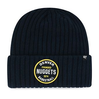Men's '47 Navy Denver Nuggets Ribbed Snowdrift Cuffed Knit Hat