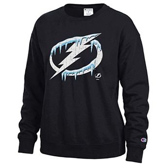Women's Champion Black Tampa Bay Lightning Frozen Sweatshirt