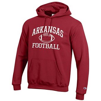Men's Champion Cardinal Arkansas Razorbacks Football Icon Hoodie