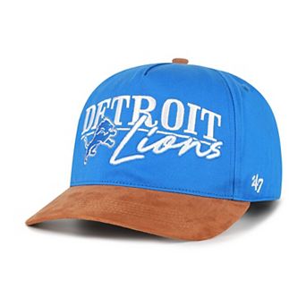 Men's '47 Blue/Brown Detroit Lions Scribe Line Hitch Adjustable Hat