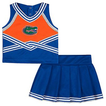 Girls Toddler Colosseum Royal Florida Gators Lollipop Park Cheer Two-Piece Set