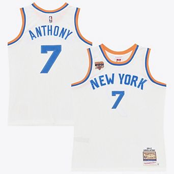 Men's Mitchell & Ness Carmelo Anthony White New York Knicks 2016/17 Authentic Jersey