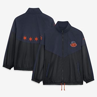 Women's Nike Navy Chicago Bears 2026 Rivalries Collection Oversized Full-Zip Jacket