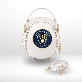 by Jill Martin Milwaukee Brewers Baseball Crossbody Fan Bag