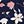 Navy Blue Flower