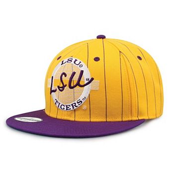 Unisex The Game Gold/Purple LSU Tigers '90 Pinstripe Snapback Hat